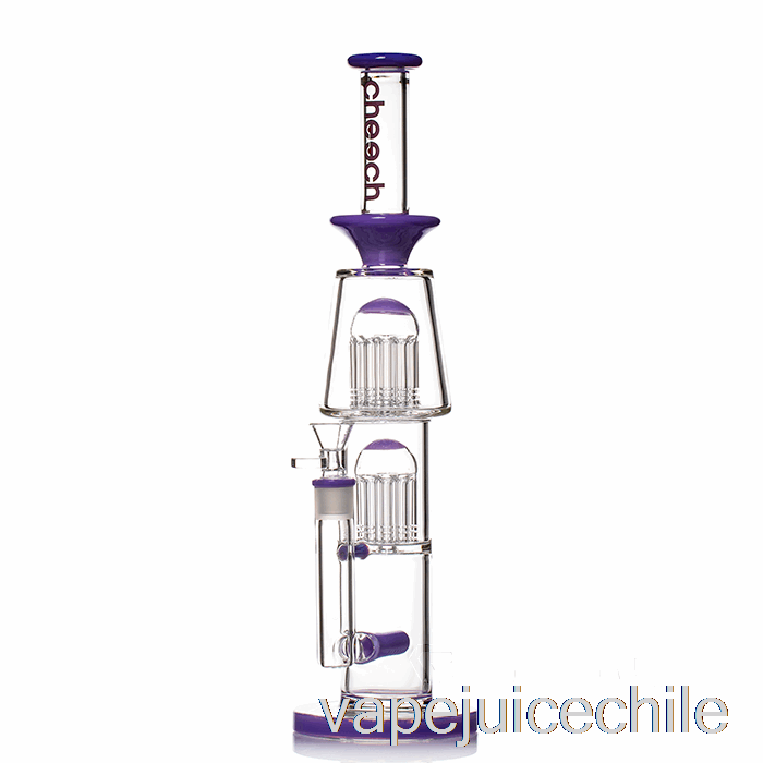 Vape Chile Cheech Glass Dual Tree Bong En Línea Morado